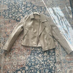 Women's Vegan Leather Motorcycle Jacket, BLANK NYC